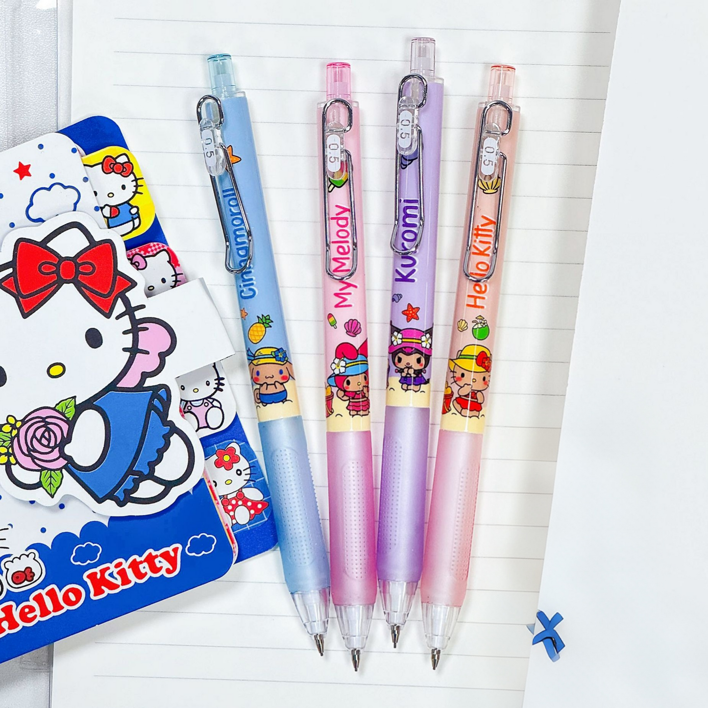 Sanrio Characters Mechanical Pencil - Black Skin & Beach