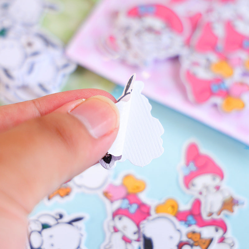 Sanrio Japanese-style cartoon sticker pack for wall decoration