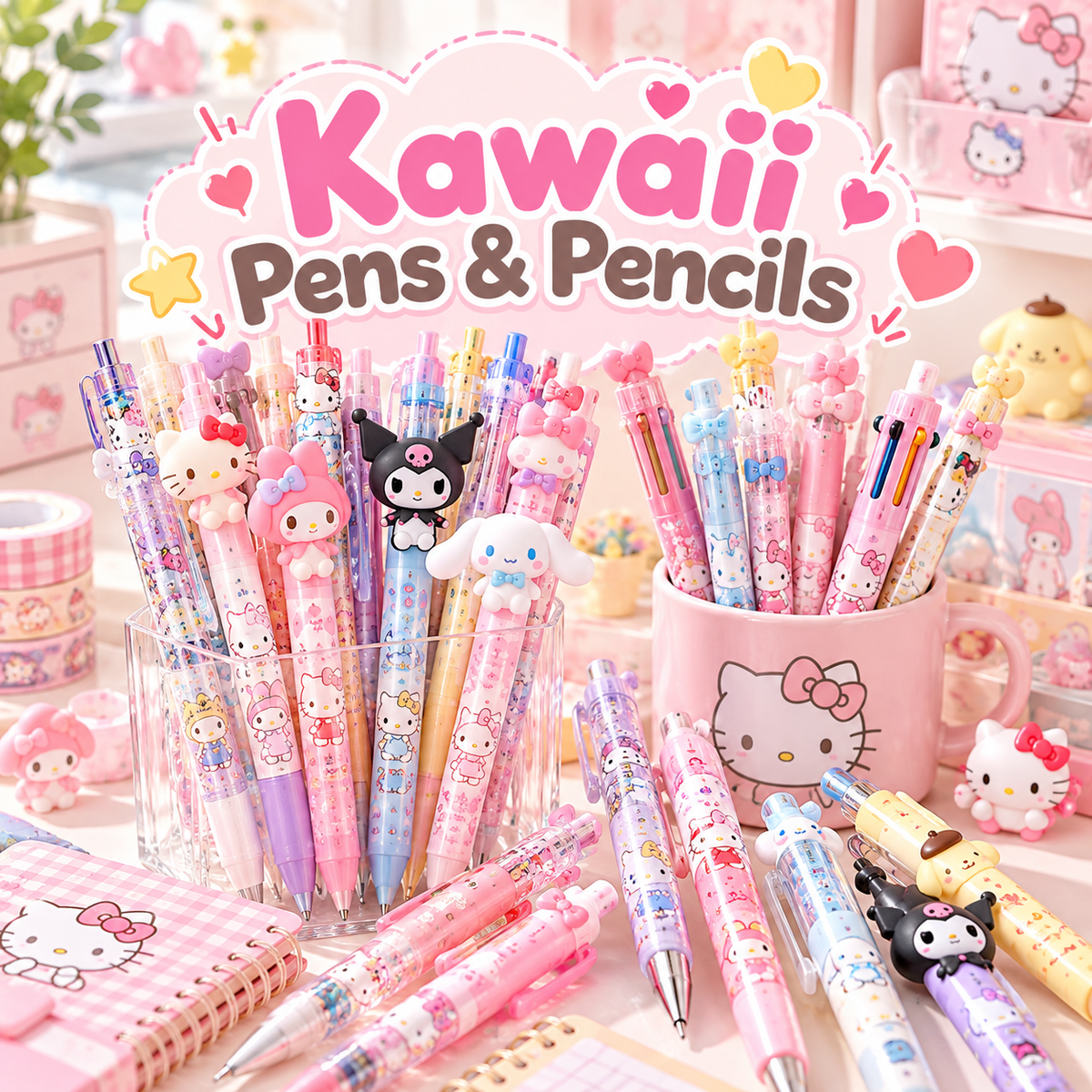 Kawaii Pens & Pencils