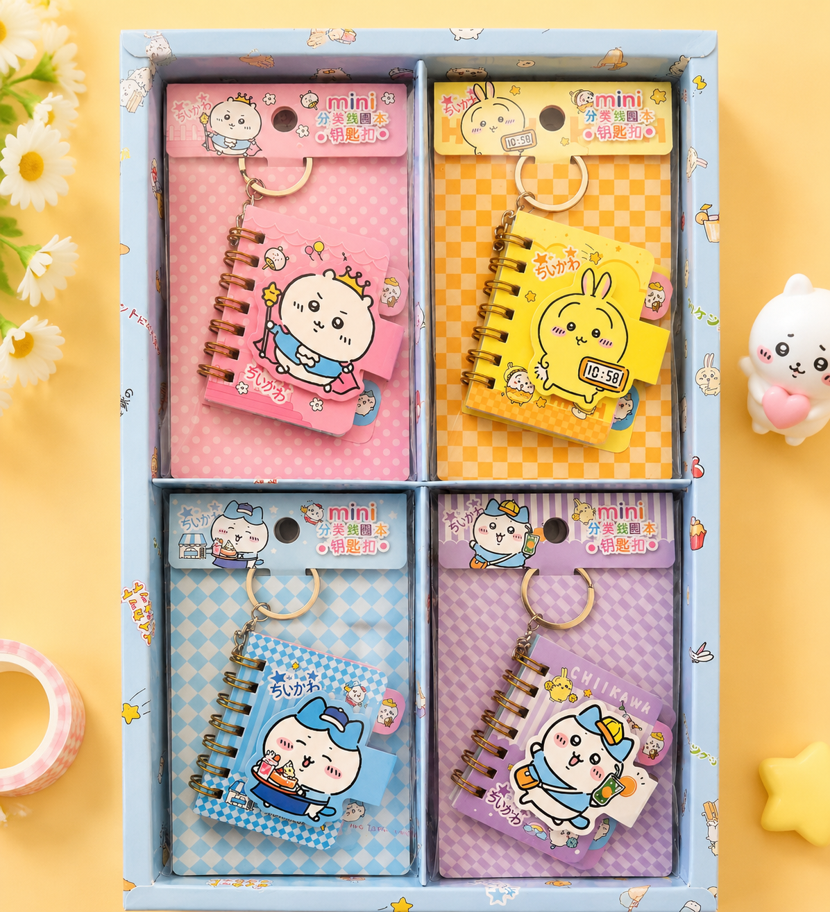 Chiikawa Mini Spiral Notebook Keychain – Cute Pocket Memo Book