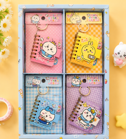 Chiikawa Mini Spiral Notebook Keychain – Cute Pocket Memo Book
