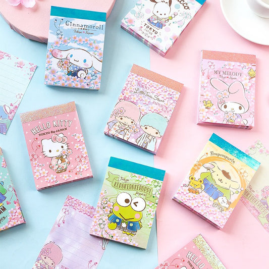 Sanrio Characters Memo Pad - Cherry Blossom