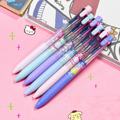 Sanrio Characters Three-color Ballpoint Pen (black & blue & red)