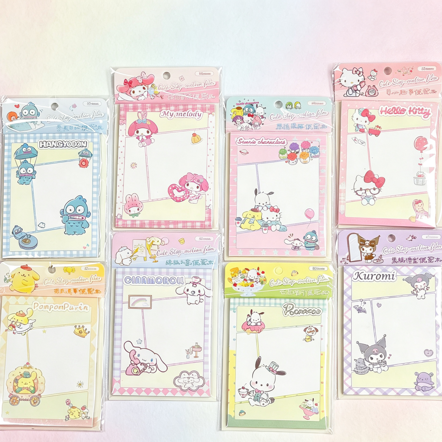 Sanrio Characters Sticky Notes - Cute Step-motion film