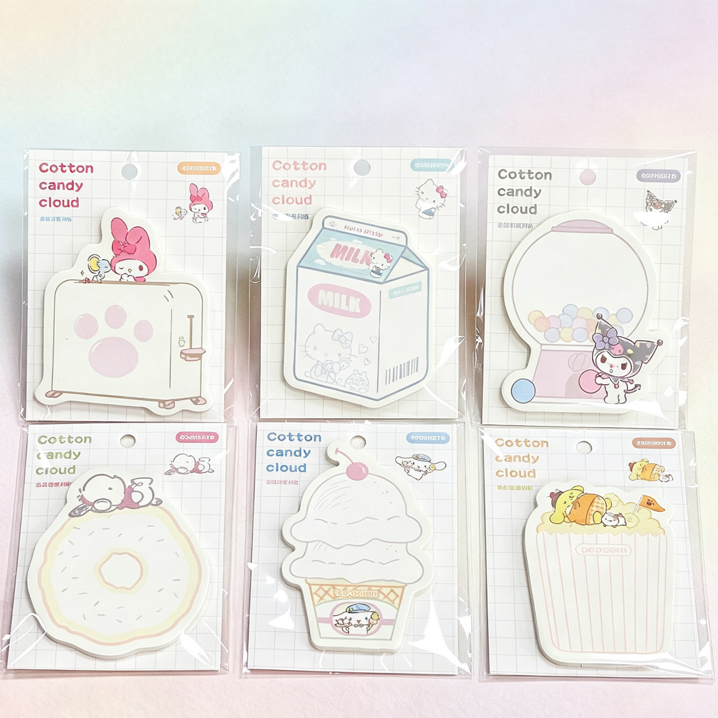 Sanrio Characters Sticky Notes - Cotton candy cloud