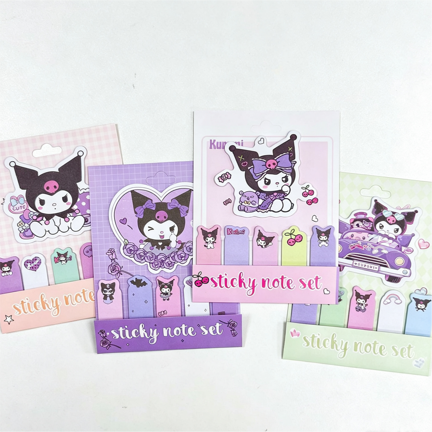 Sanrio Characters Sticky Notes - Kuromi Girly Heart