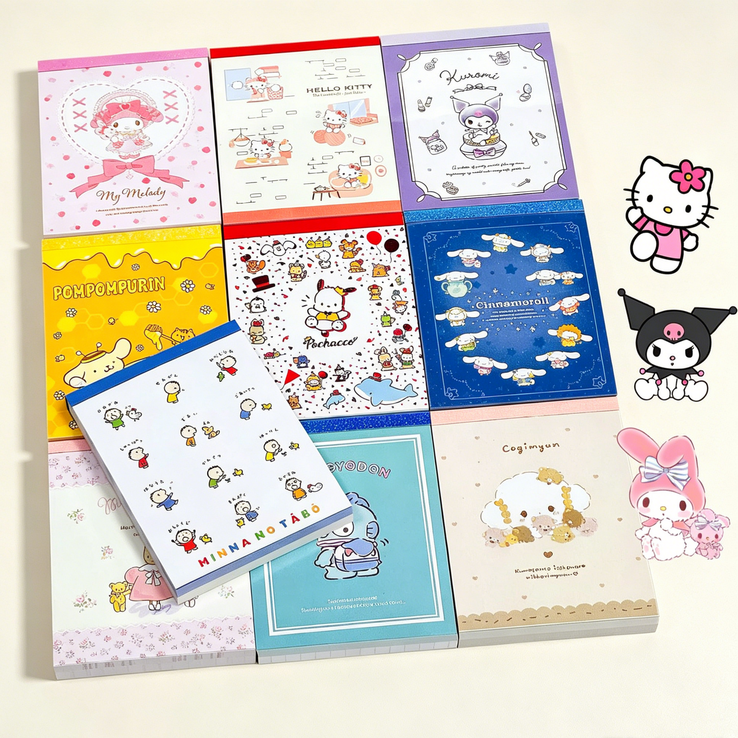 Sanrio Characters Memo Pad - Colorful