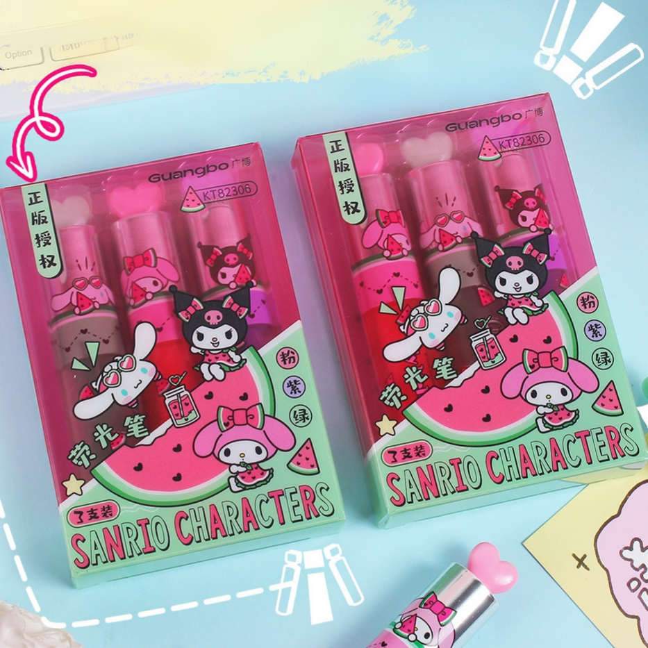 Sanrio Characters Highlighter - Watermelon