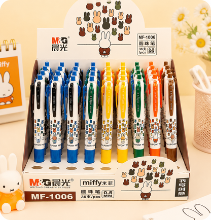 Miffy 4-Color Ballpoint Pen – Cute & Practical Writing Companion