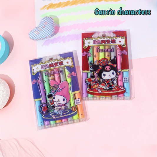 Sanrio Characters Highlighter - 8 color pack