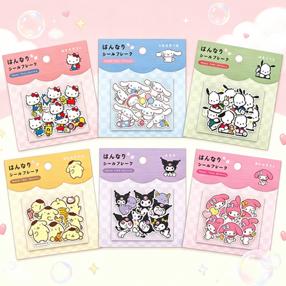 Sanrio Japanese-style cartoon sticker pack for wall decoration