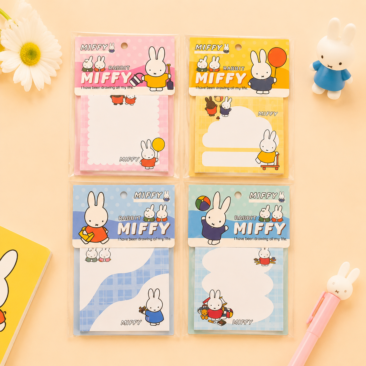 Miffy Sticky Notes – Cute Memo Stationery