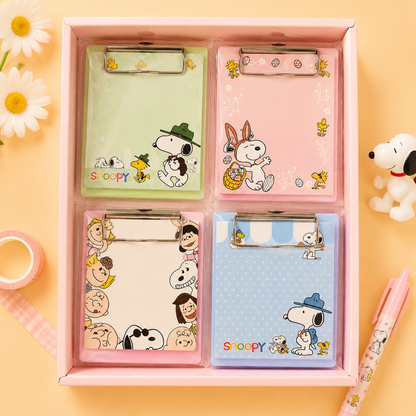 Snoopy Characters Clipboard Memo Pad – Happy