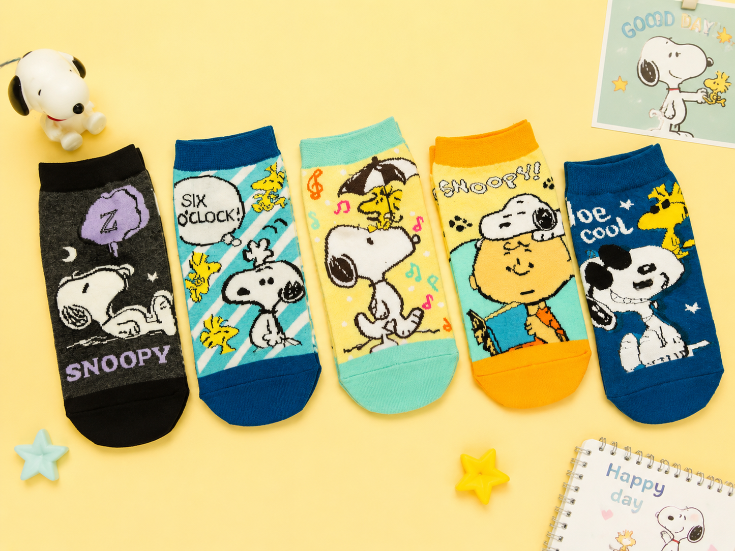 Snoopy Characters Casual Socks – Soft