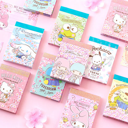 Sanrio Characters Memo Pad - Cherry Blossom