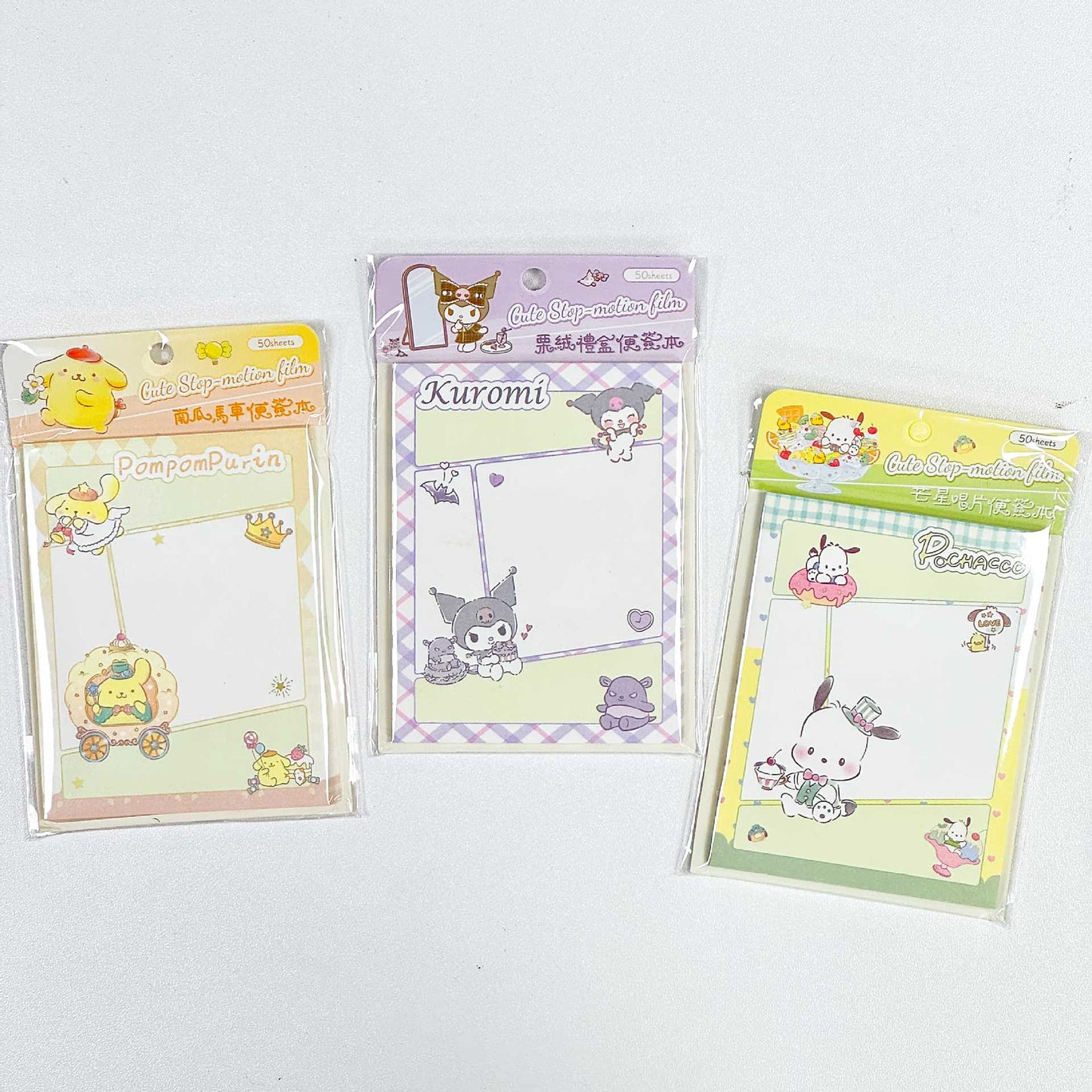 Sanrio Characters Sticky Notes - Cute Step-motion film