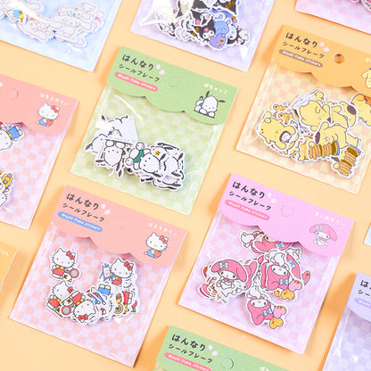 Sanrio Japanese-style cartoon sticker pack for wall decoration