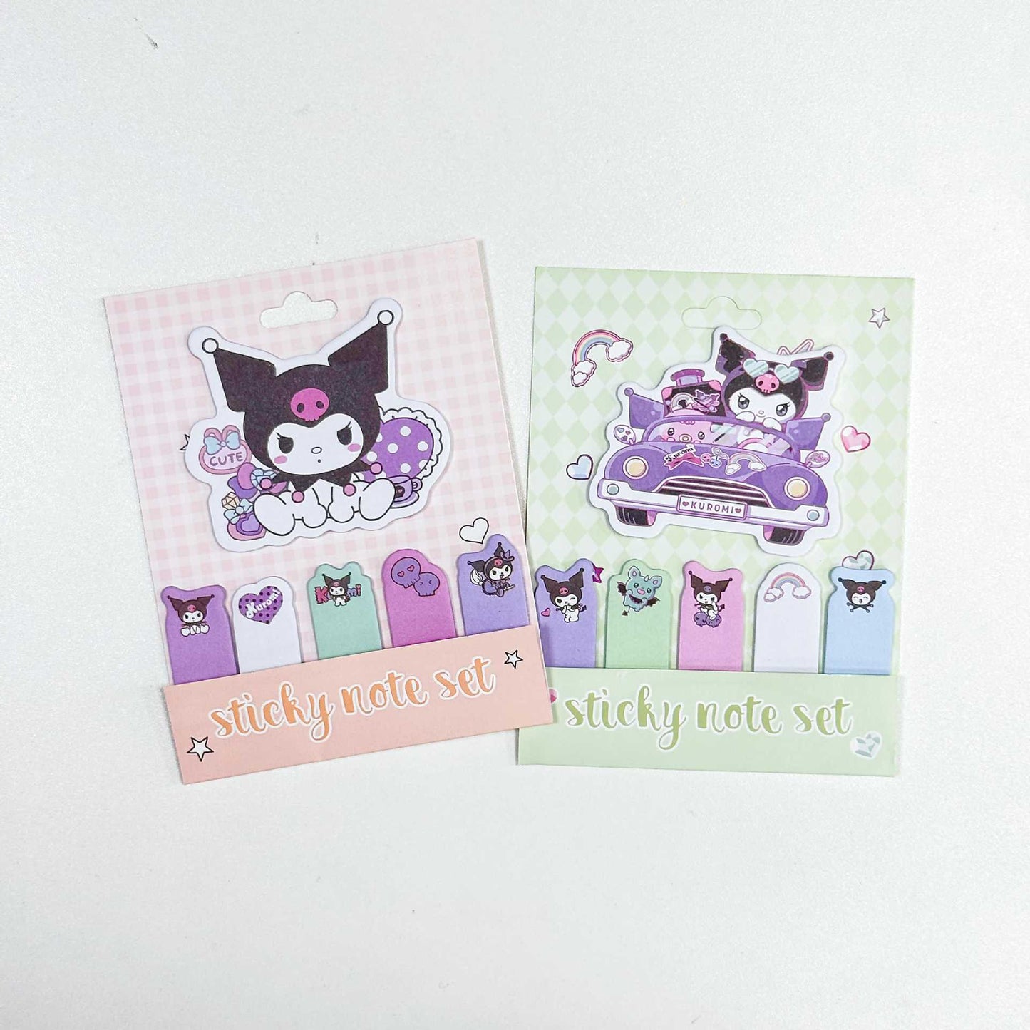 Sanrio Characters Sticky Notes - Kuromi Girly Heart