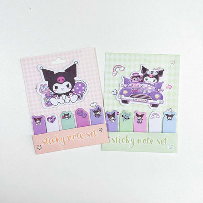 Sanrio Characters Sticky Notes - Kuromi Girly Heart