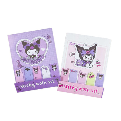 Sanrio Characters Sticky Notes - Kuromi Girly Heart