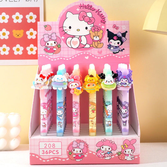 Sanrio Characters Erasable Pen - Resin Pen Clip