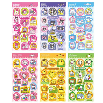 Sanrio Characters Sticker - Holographic Glitter Badge