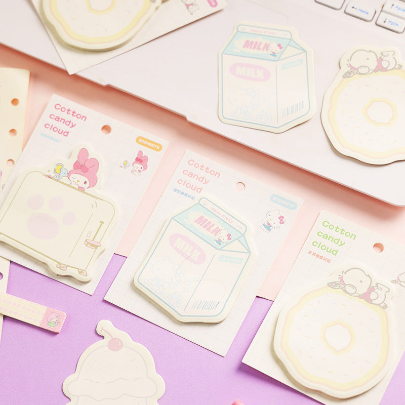 Sanrio Characters Sticky Notes - Cotton candy cloud