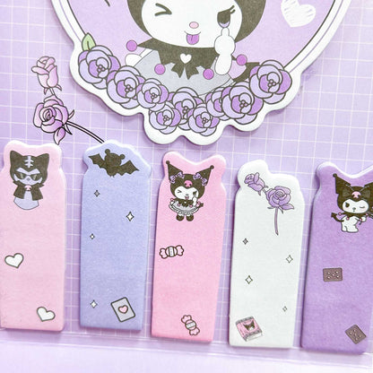 Sanrio Characters Sticky Notes - Kuromi Girly Heart