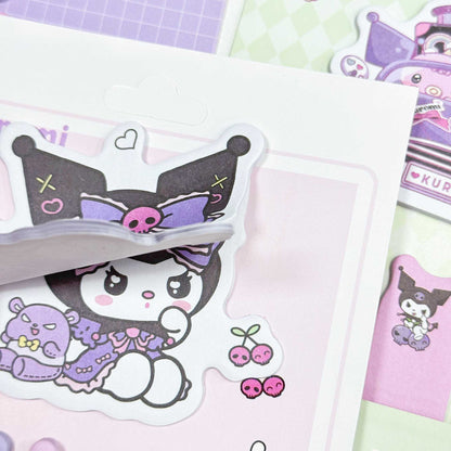 Sanrio Characters Sticky Notes - Kuromi Girly Heart