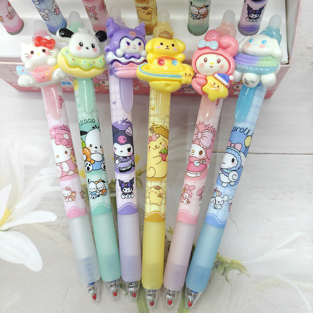 Sanrio Characters Erasable Pen - Resin Pen Clip