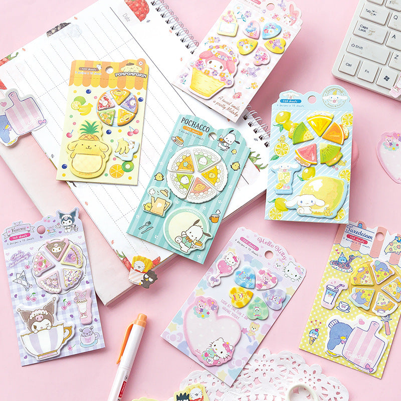 Sanrio Characters Sticky Notes - Food Combo