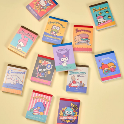 Sanrio Characters Memo Pad - Retro