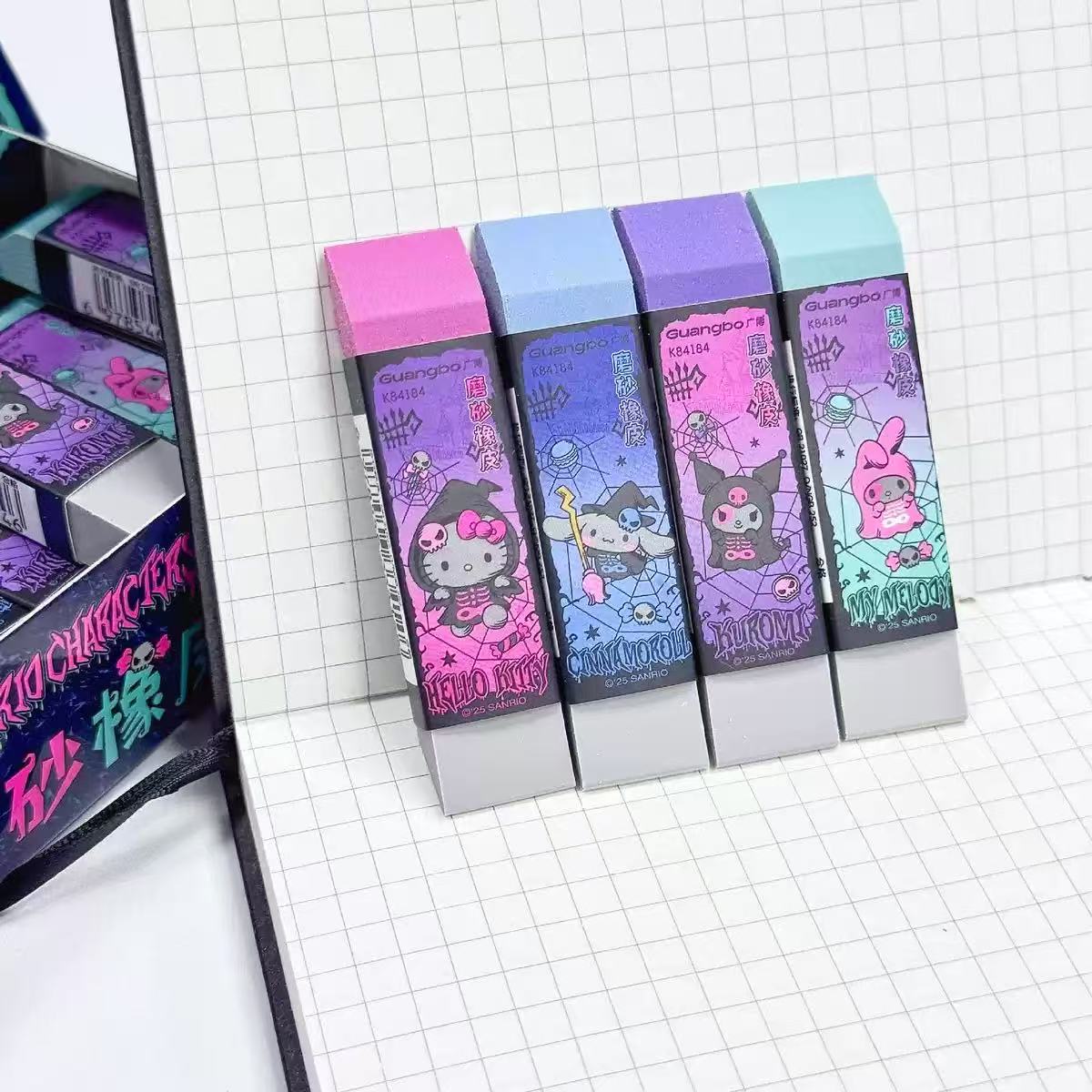 Sanrio Halloween Frosted Eraser Set-Cool