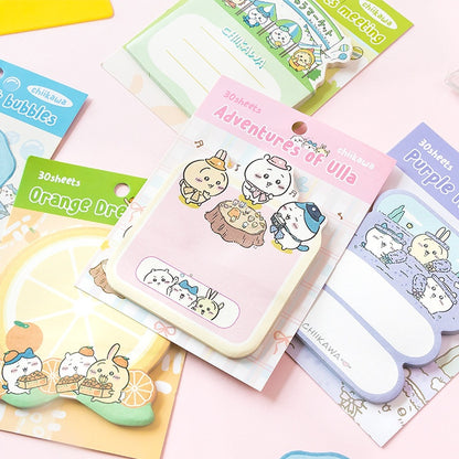 Chiikawa Cute Sticky Notes – 6 Adorable Designs