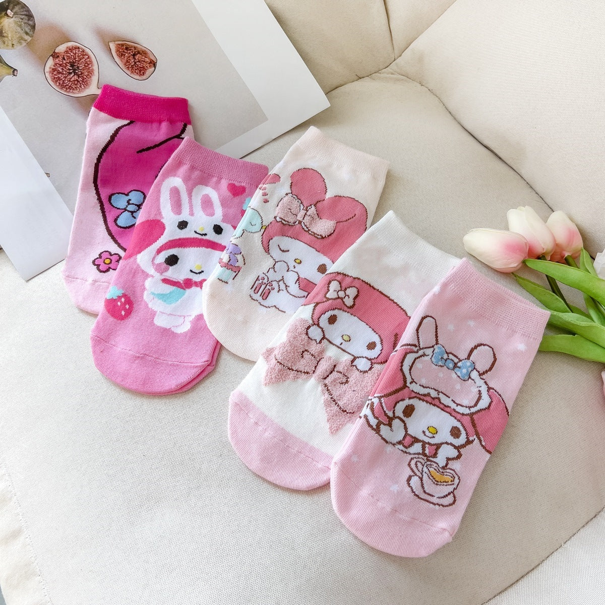 Sanrio Characters Casual Socks-Soft Comfort for Every Step