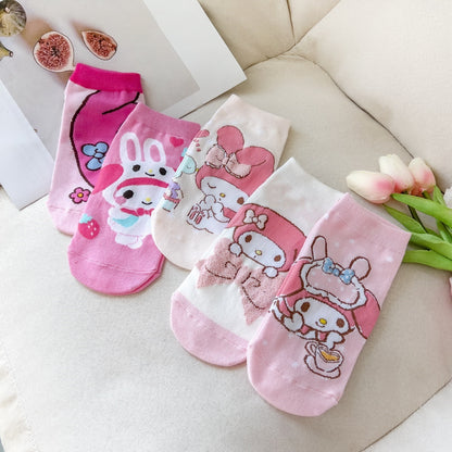 Sanrio Characters Casual Socks-Soft Comfort for Every Step