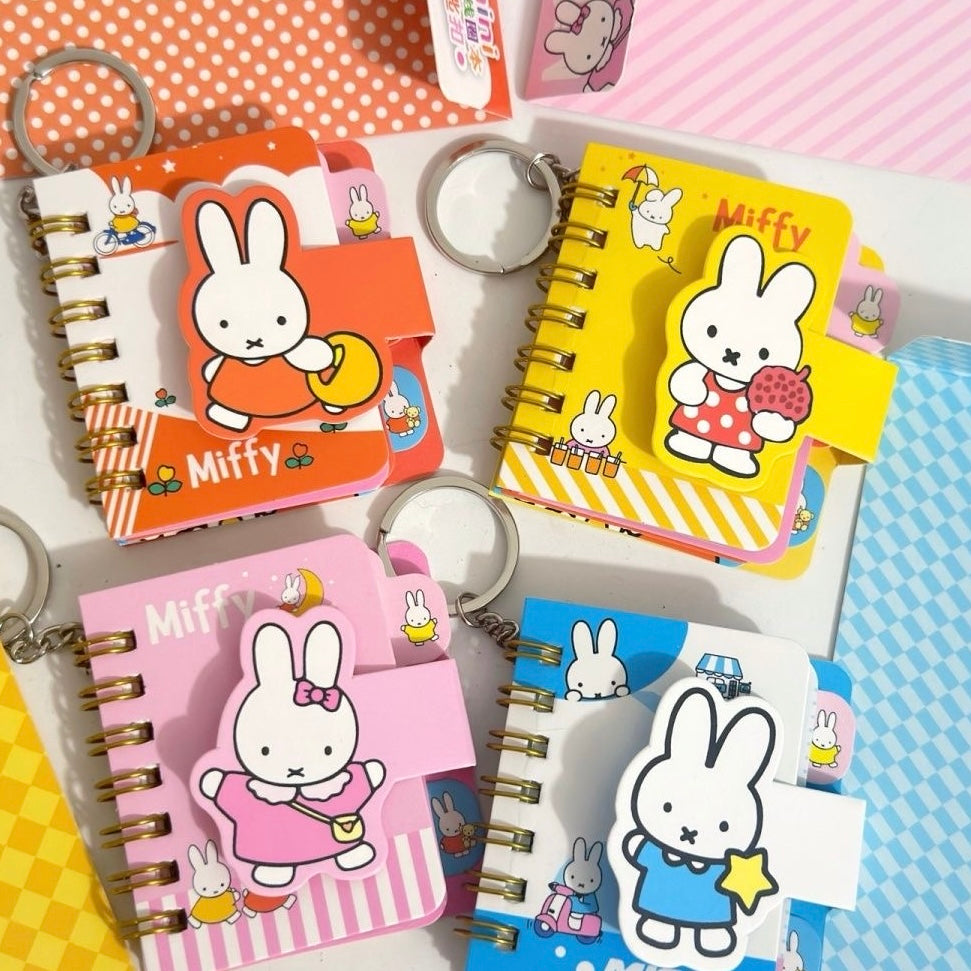 Miffy Mini Spiral Notebook Keychain – Cute Pocket Journal