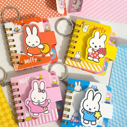 Miffy Mini Spiral Notebook Keychain – Cute Pocket Journal
