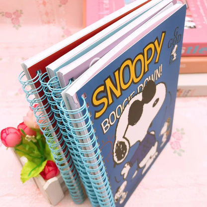 Snoopy Characters Spiral Notebook – 16K Cute Stationery Journal