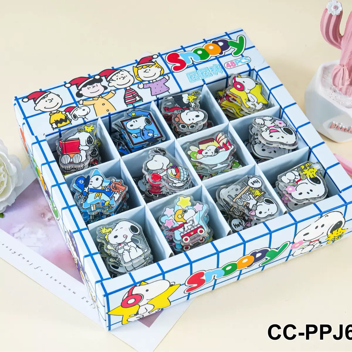 Snoopy Characters PP Binder Clips – Paper Clips