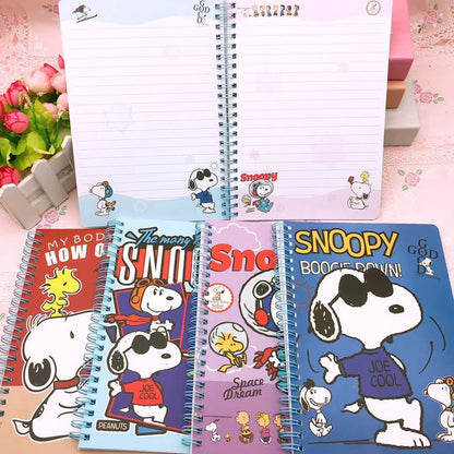 Snoopy Characters Spiral Notebook – 16K Cute Stationery Journal
