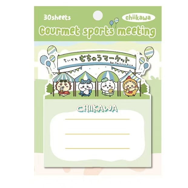 Chiikawa Cute Sticky Notes – 6 Adorable Designs