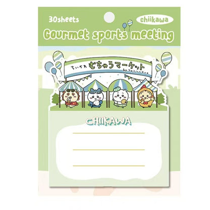 Chiikawa Cute Sticky Notes – 6 Adorable Designs