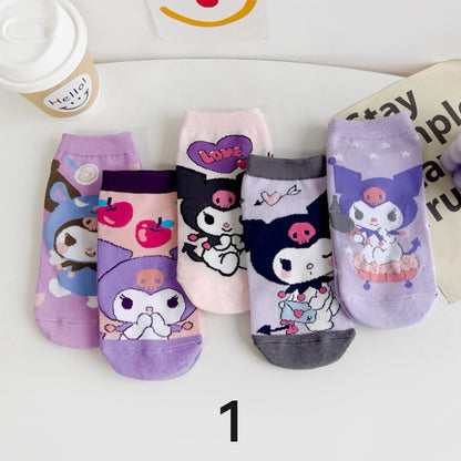 Kuromi Characters Casual Socks- 3 Styles