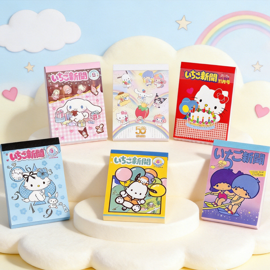 Sanrio Characters Memo Pad - Strawberry News